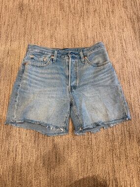 Levi's Light Blue Denim Cutoff Shorts